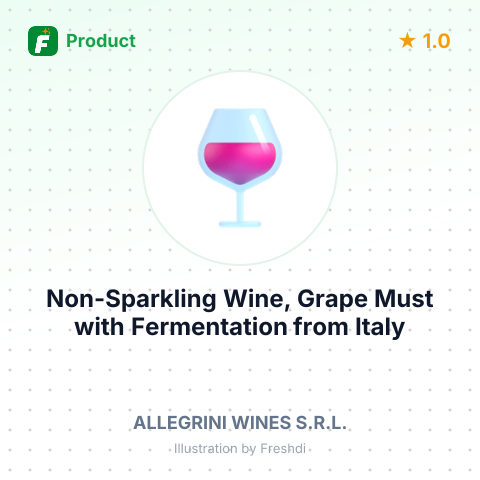Non-Sparkling Wine, Grape Must with Fermentation – summary card, no photo uploaded yet