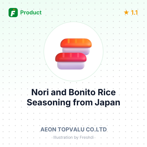 Nori and Bonito Rice Seasoning – summary card, no photo uploaded yet