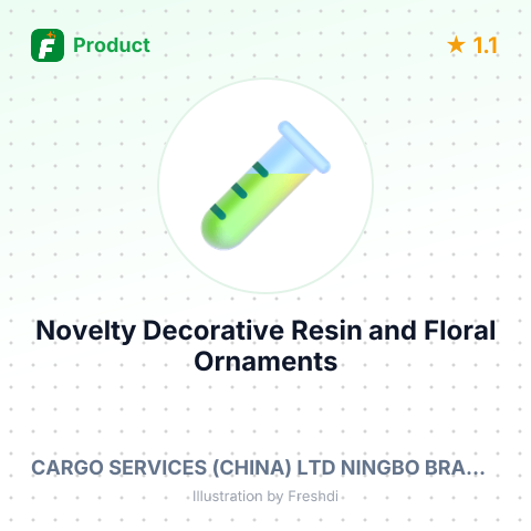 Novelty Decorative Resin and Floral Ornaments – summary card, no photo uploaded yet