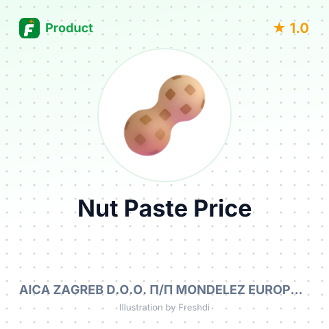 Nut Paste with Cocoa Addition – summary card, no photo uploaded yet