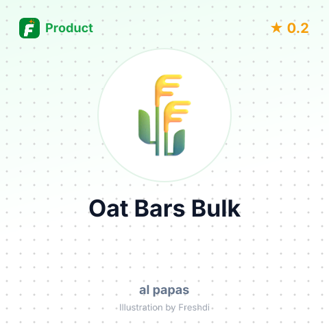 Oat Bars with Chocolate Chips – summary card, no photo uploaded yet