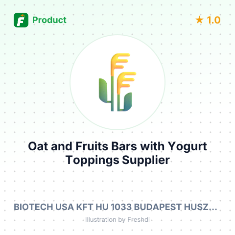 Oat and Fruits Bars with Yogurt Toppings – summary card, no photo uploaded yet
