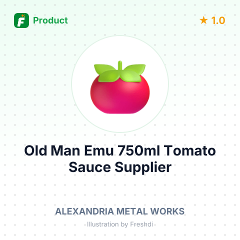 Old Man Emu 750ml Tomato Sauce – summary card, no photo uploaded yet