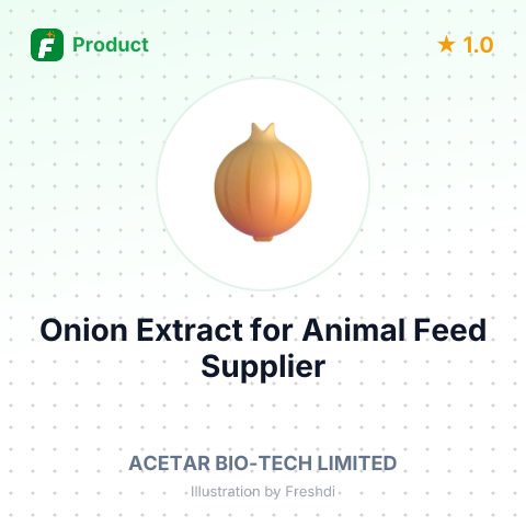 Onion Extract for Animal Feed – product summary card, no photo uploaded yet