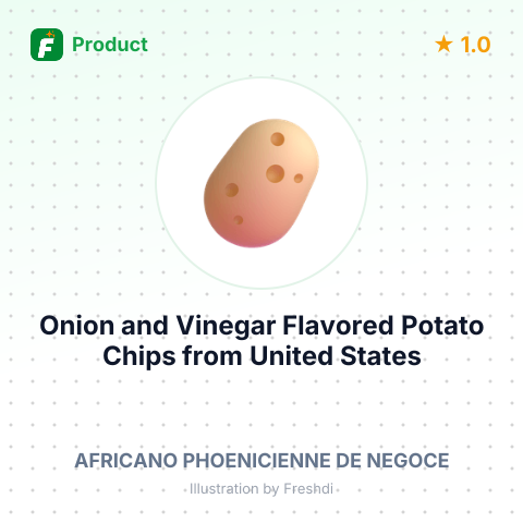 Onion and Vinegar Flavored Potato Chips – summary card, no photo uploaded yet