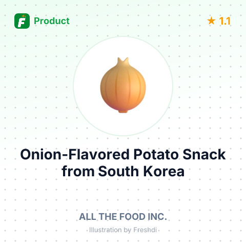 Onion-Flavored Potato Snack – summary card, no photo uploaded yet