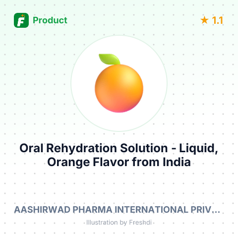 Oral Rehydration Solution - Liquid, Orange Flavor – summary card, no photo uploaded yet