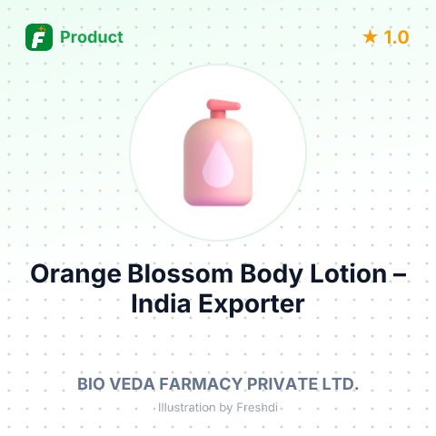 Orange Blossom Body Lotion – summary card, no photo uploaded yet
