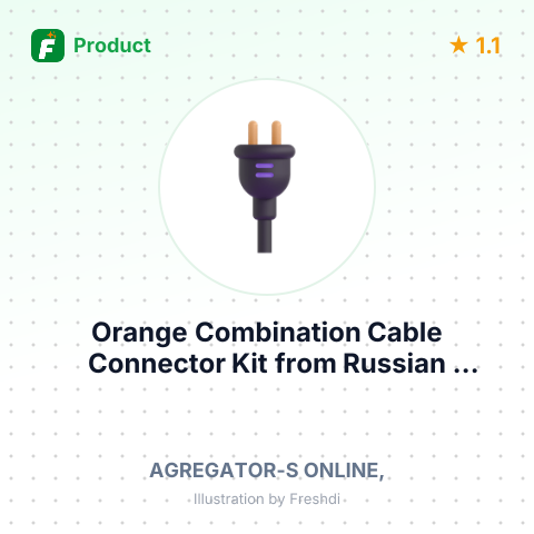 Orange Combination Cable Connector Kit – summary card, no photo uploaded yet