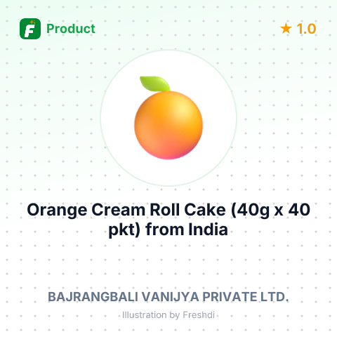 Orange Cream Roll Cake (40g x 40 pkt) – summary card, no photo uploaded yet