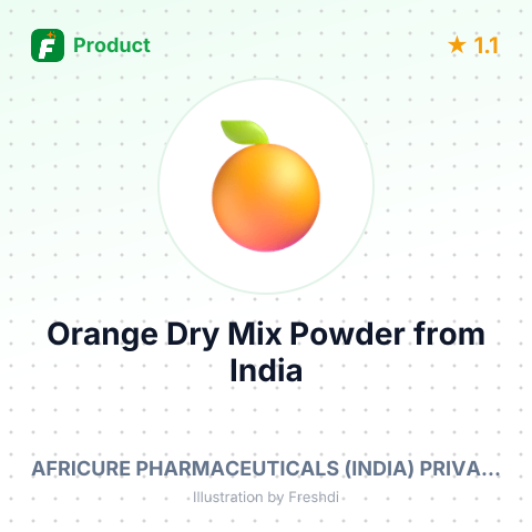 Orange Dry Mix Powder – summary card, no photo uploaded yet