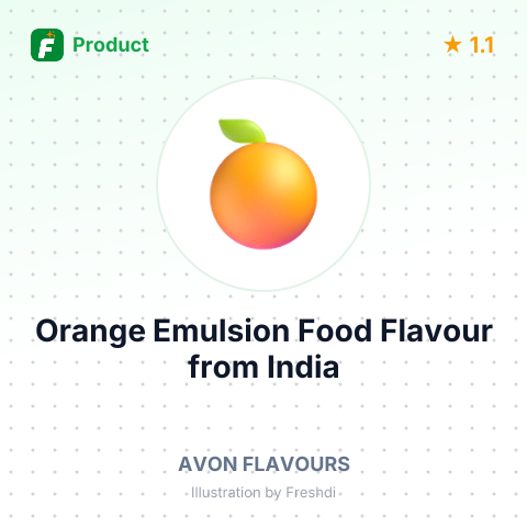 Orange Emulsion Food Flavour – summary card, no photo uploaded yet