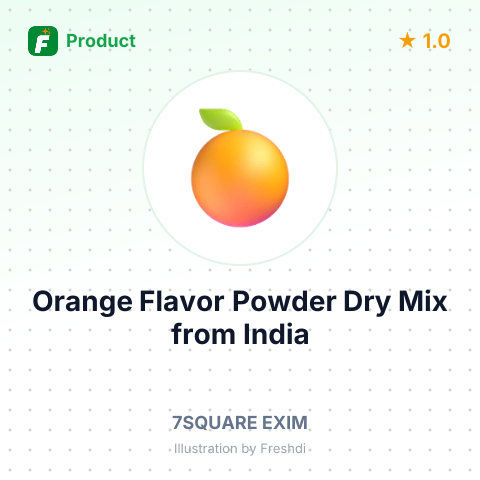 Orange Flavor Powder Dry Mix – summary card, no photo uploaded yet