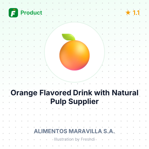 Orange Flavored Drink with Natural Pulp – summary card, no photo uploaded yet