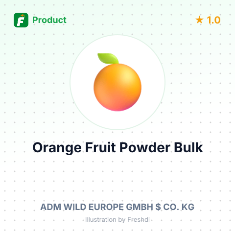 Orange Fruit Powder – summary card, no photo uploaded yet