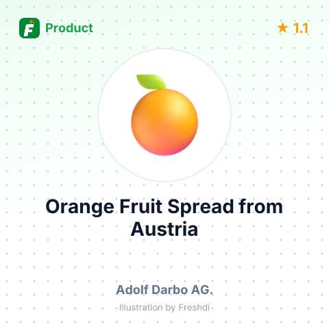 Orange Fruit Spread – summary card, no photo uploaded yet