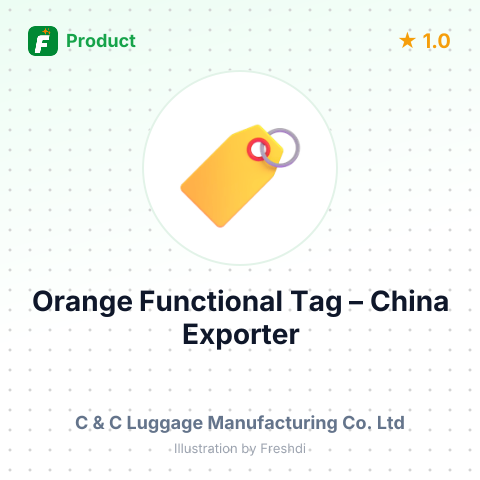 Orange Functional Tag – summary card, no photo uploaded yet