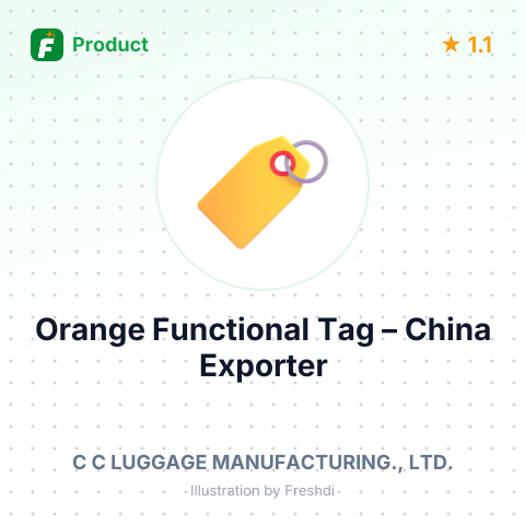 Orange Functional Tag – summary card, no photo uploaded yet
