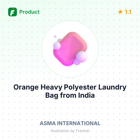 Orange Heavy Polyester Laundry Bag – summary card, no photo uploaded yet