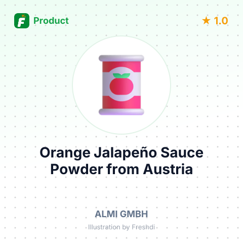 Orange Jalapeño Sauce Powder – summary card, no photo uploaded yet