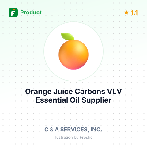Orange Juice Carbons VLV Essential Oil – summary card, no photo uploaded yet