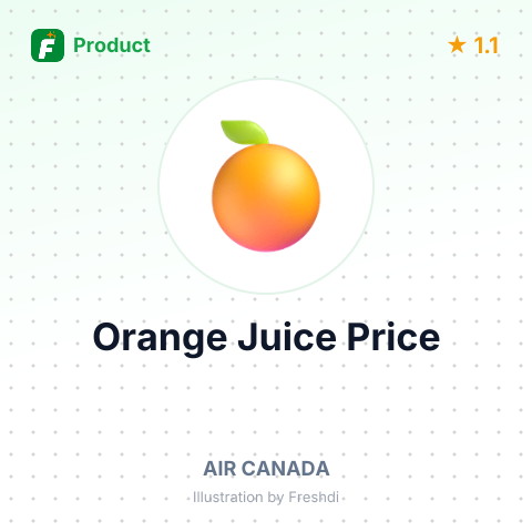 Orange Juice – summary card, no photo uploaded yet