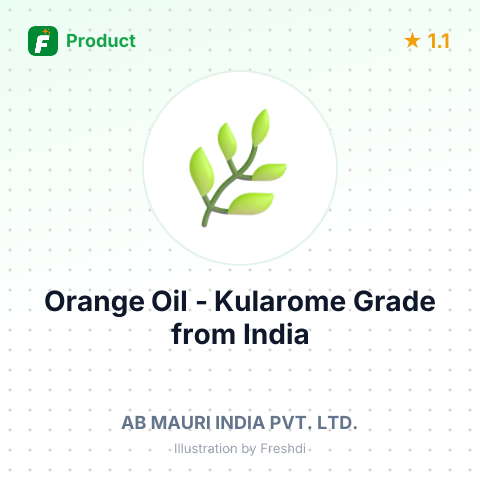 Orange Oil - Kularome Grade – summary card, no photo uploaded yet