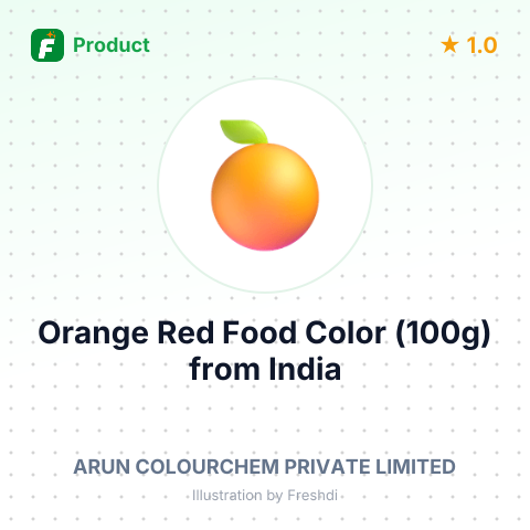 Orange Red Food Color (100g) – summary card, no photo uploaded yet