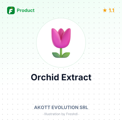 Orchid Extract – summary card, no photo uploaded yet