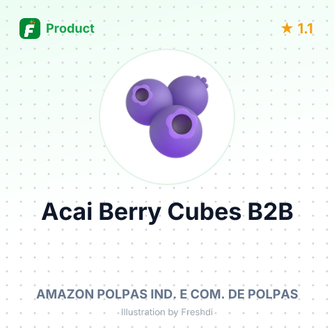 Organic Acai Berry Pure Cubes – summary card, no photo uploaded yet