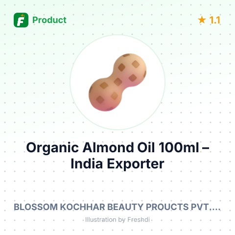 Organic Almond Oil 100ml – summary card, no photo uploaded yet