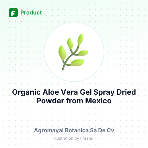 Organic Aloe Vera Gel Spray Dried Powder – summary card, no photo uploaded yet
