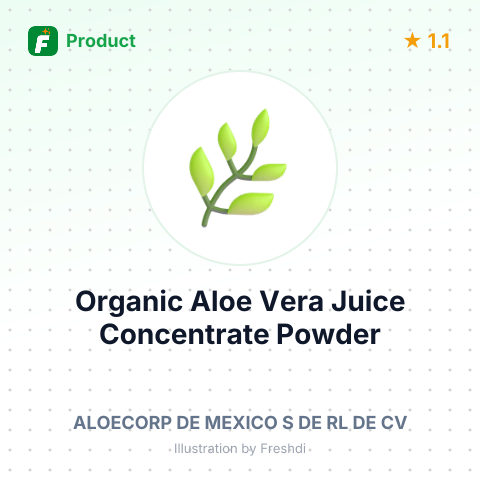 Organic Aloe Vera Juice Concentrate Powder – summary card, no photo uploaded yet
