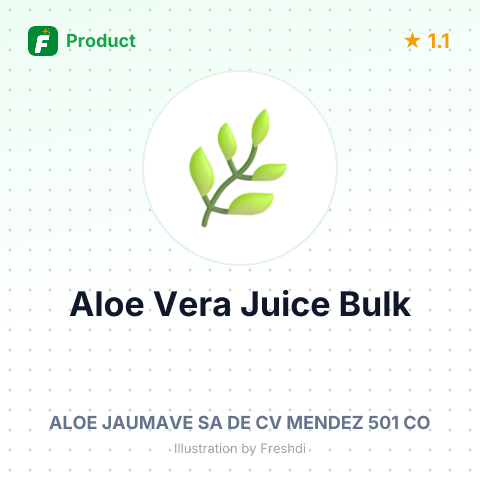 Organic Aloe Vera Juice – summary card, no photo uploaded yet