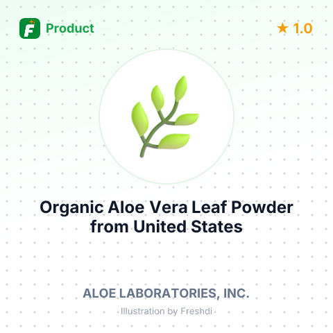 Organic Aloe Vera Leaf Powder – summary card, no photo uploaded yet