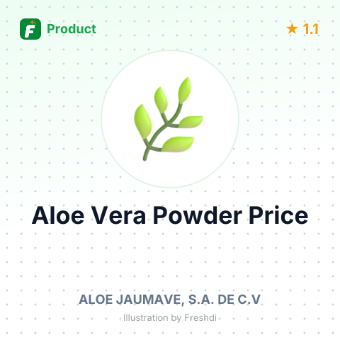 Organic Aloe Vera Powder – summary card, no photo uploaded yet