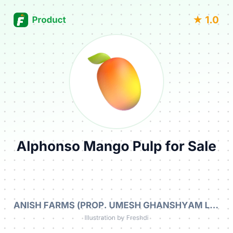 Organic Alphonso Mango Pulp – summary card, no photo uploaded yet