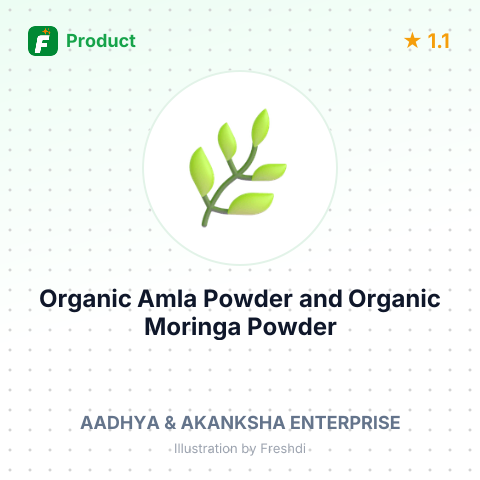 Organic Amla Powder and Organic Moringa Powder – summary card, no photo uploaded yet