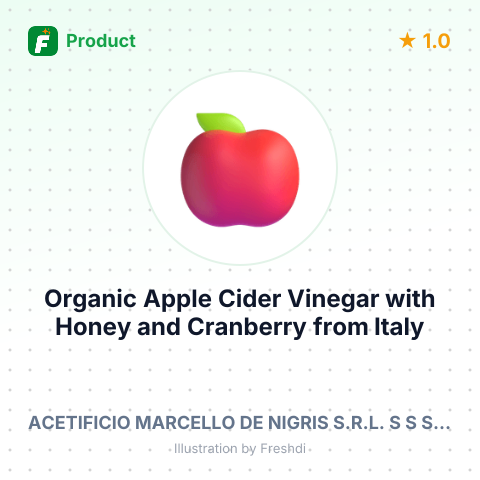Organic Apple Cider Vinegar with Honey and Cranberry – summary card, no photo uploaded yet