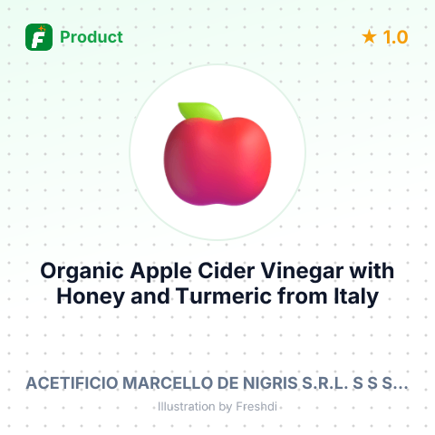 Organic Apple Cider Vinegar with Honey and Turmeric – summary card, no photo uploaded yet