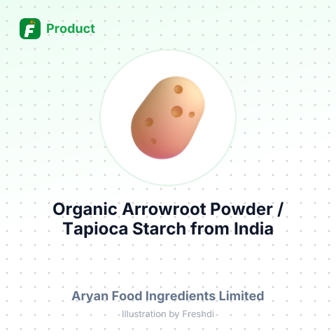 Organic Arrowroot Powder / Tapioca Starch – summary card, no photo uploaded yet