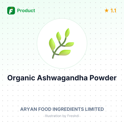 Organic Ashwagandha Powder – summary card, no photo uploaded yet
