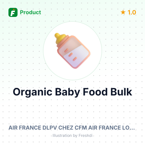 Organic Baby Food - Apple Flavor – summary card, no photo uploaded yet