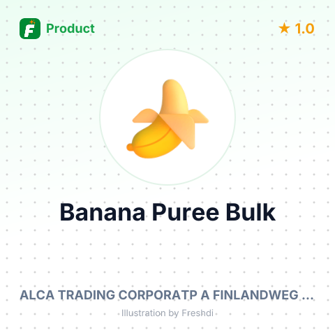 Organic Banana Puree for Juice Production – summary card, no photo uploaded yet