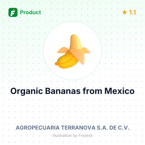 Organic Bananas – product summary card, no photo uploaded yet