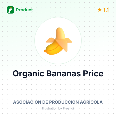 Organic Bananas – product summary card, no photo uploaded yet