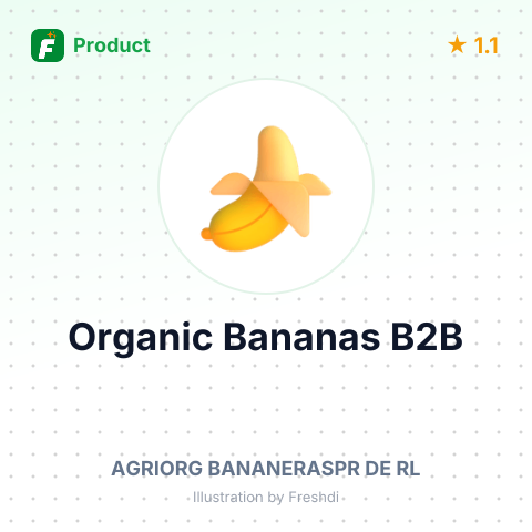 Organic Bananas – product summary card, no photo uploaded yet