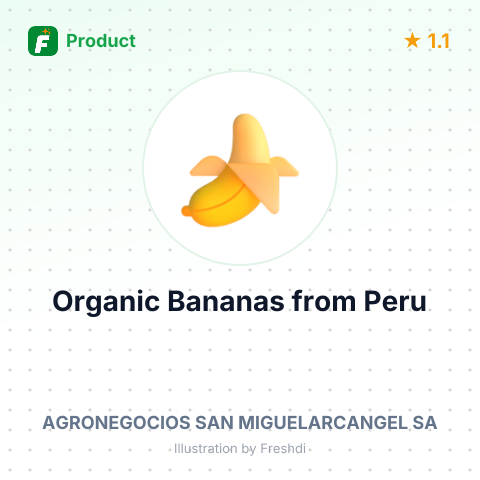 Organic Bananas – product summary card, no photo uploaded yet