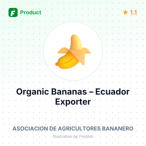 Organic Bananas – product summary card, no photo uploaded yet