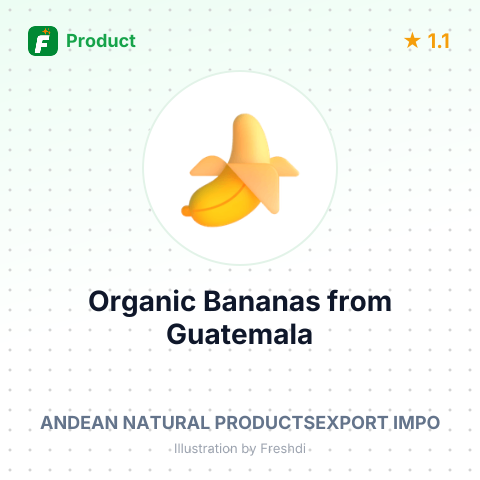 Organic Bananas – product summary card, no photo uploaded yet